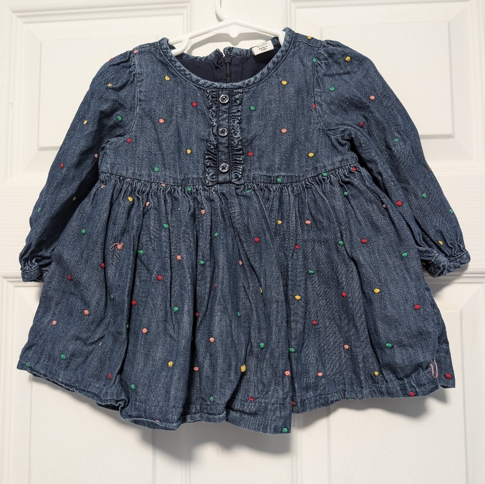 Gap girl's denim dress size 18-24 months